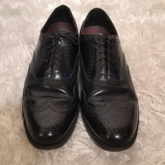 Florsheim Other - Florsheim Wingtip Black Leather Oxford Shoes Size 11.5
